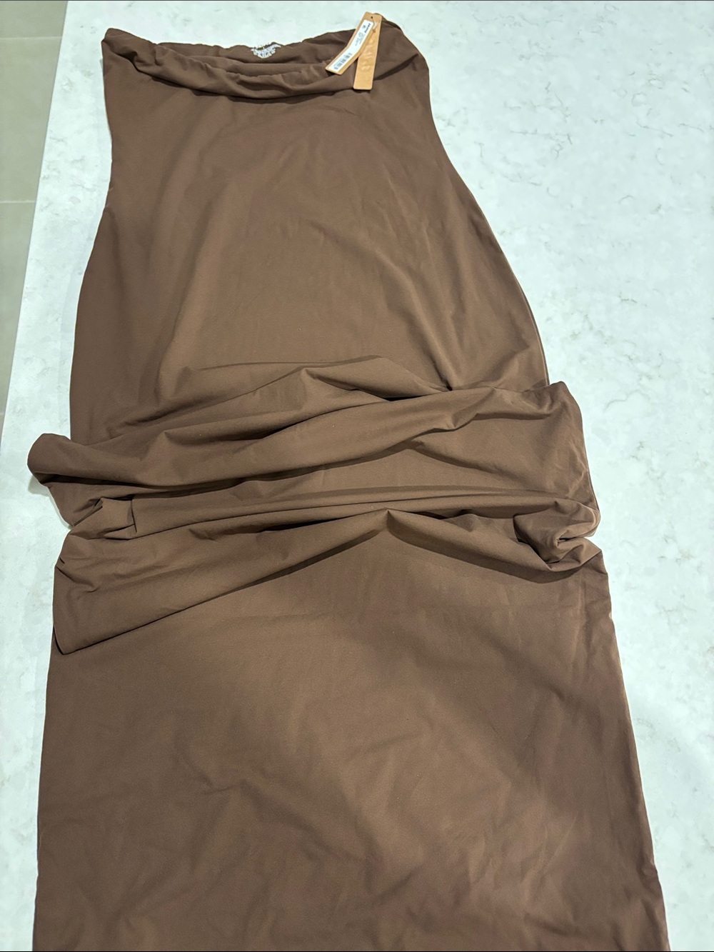 SKIMS fits everybody tube dress size, large color, cocoa nwt - Picture 3 of 6